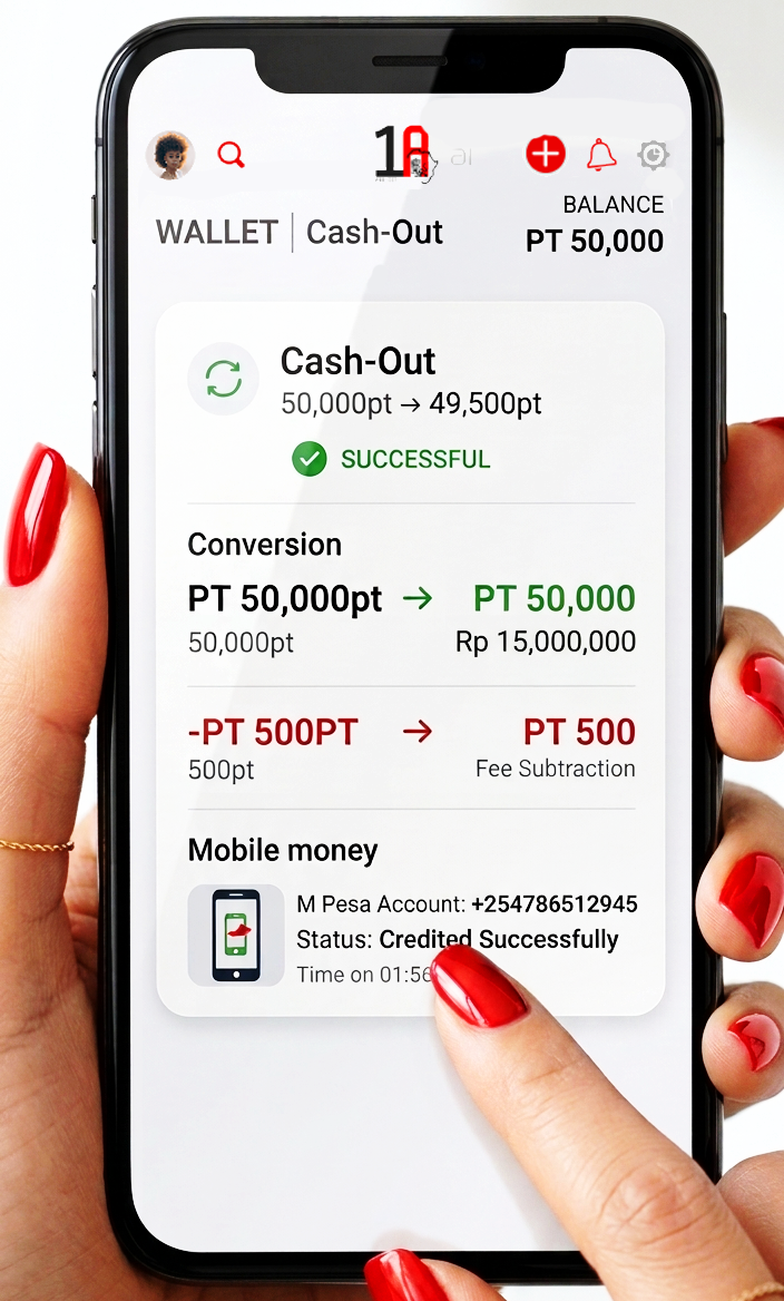 Mobile Wallet Cash Out